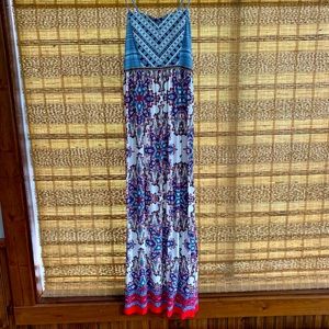 Print maxi dress